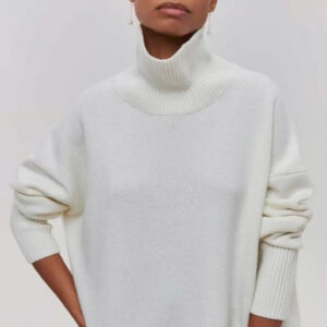 Loose Fit High Neck Sweater