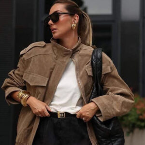 Retro Suede Short Length Jacket